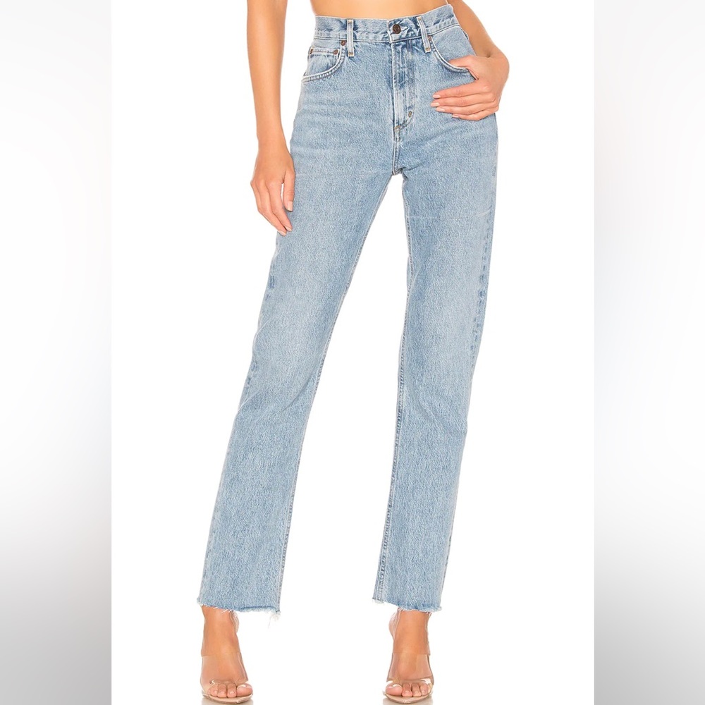 AGOLDE Cherie High Rise Straight in Merit